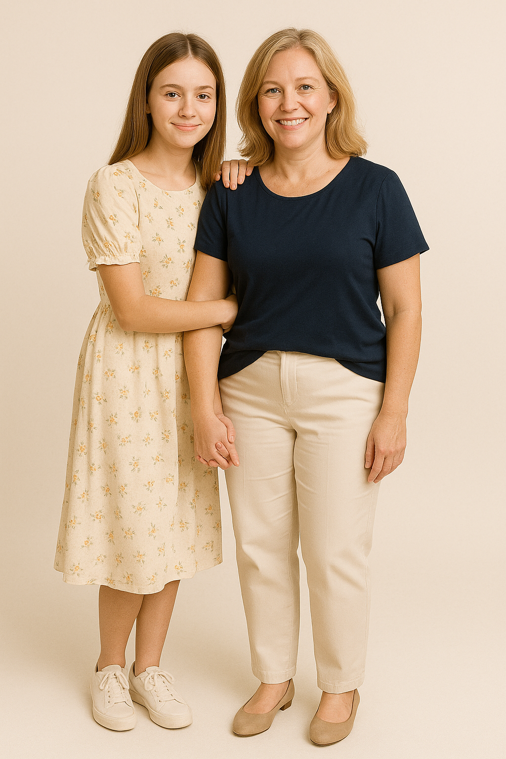 Mother Daughter Pose 7